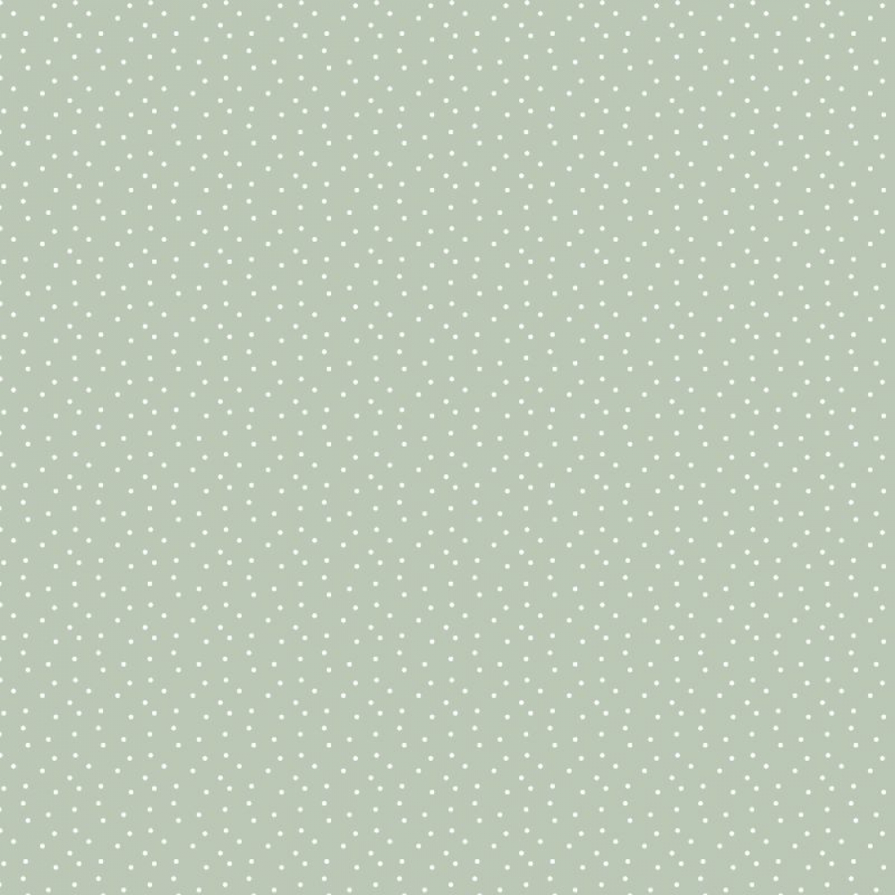 Baumwollstoffe staubiges grün - weiß , acufactum